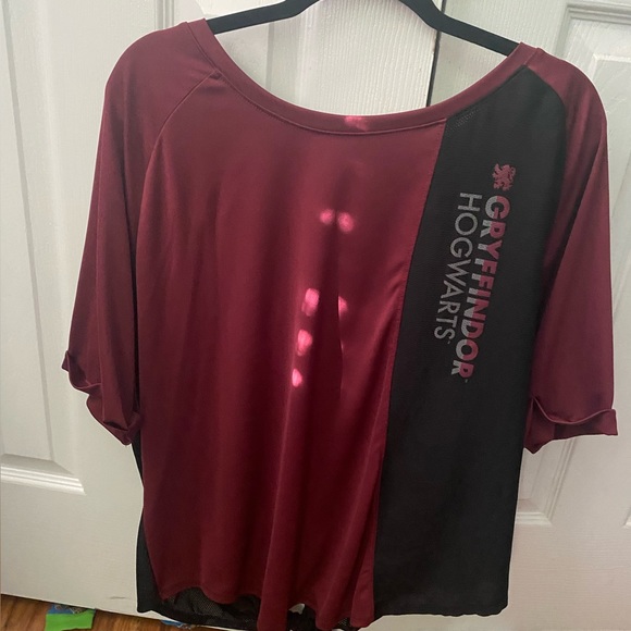 Harry Potter Gryffindor Ladies tie back shirt - Black & Red- 2xl - NWOT - Picture 1 of 3